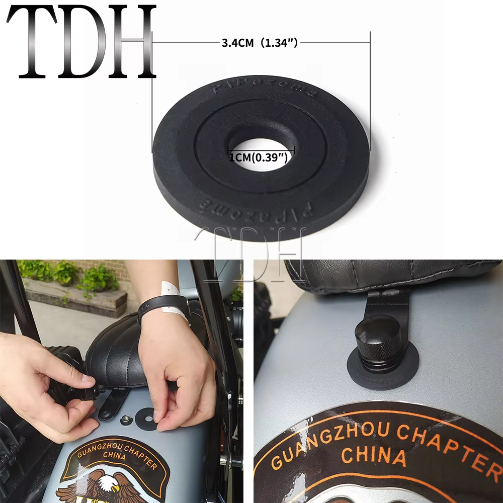 Abu Garcia Reel Revo - เบาะนั่งด้านหลัง Fender ยางปะเก็นยึดสําหรับ Harley Sportster Iron