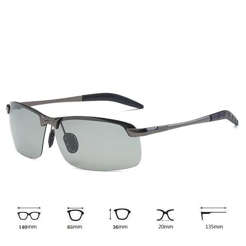 Fishing Sunglasses Polarized - แว่นกันแดดโพลาไรซ์เปลี่ยนสีสำหรับผู้ชาย แว่นตาสำหรับขับรถ ตกปลา กิจกรรมกลางแจ้ง แว่นกันแดดสำหรับฤดูร้อน